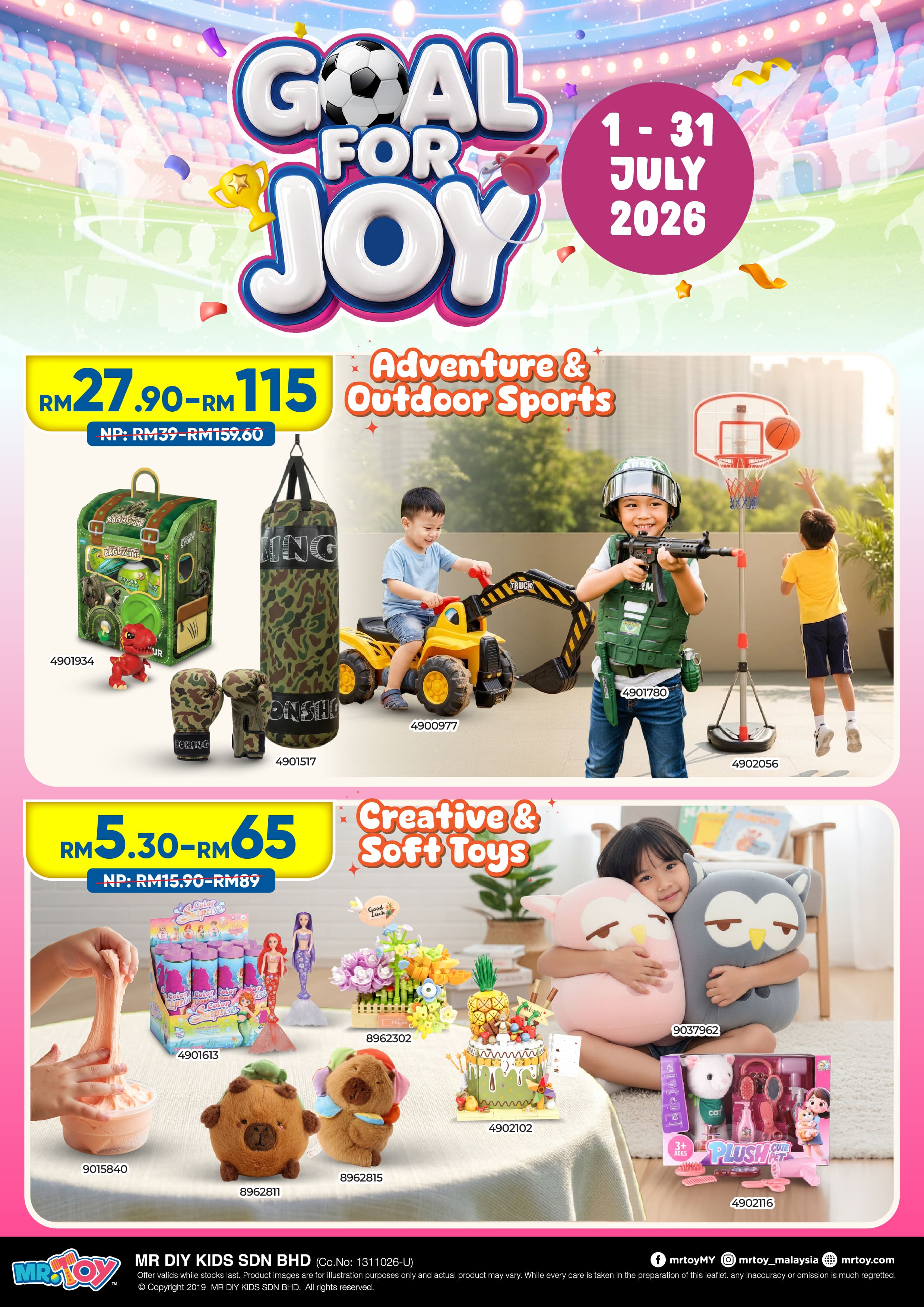 MR.TOY Goal For Joy 2026