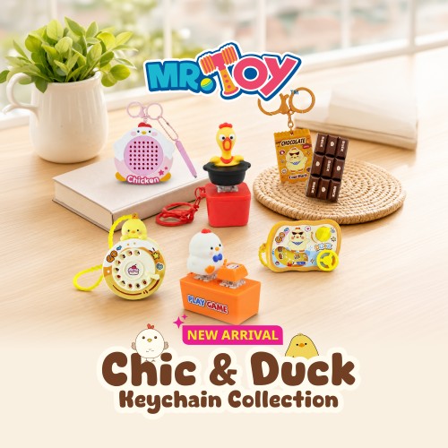 MR TOY Chick & Duck Keychain